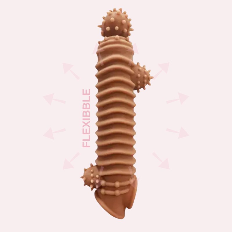 Funda extensora con bloqueo de esperma 19 cm - Secretos.com