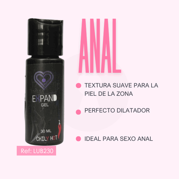 Gel desensibilizante anal Expand Chily Hot 30 ml - Secretos.com