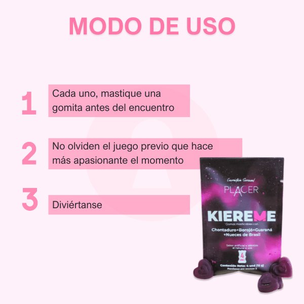 Gomitas potenciadoras unisex kiereme - Secretos.com