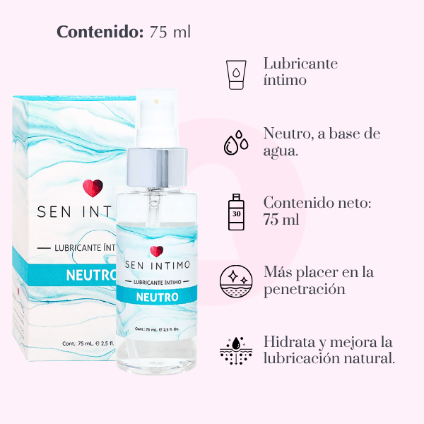 Lubricante Neutro A base de Agua 75 ml Secretos.com Lubricante Neutro A base de Agua 75 ml Secretos.com
