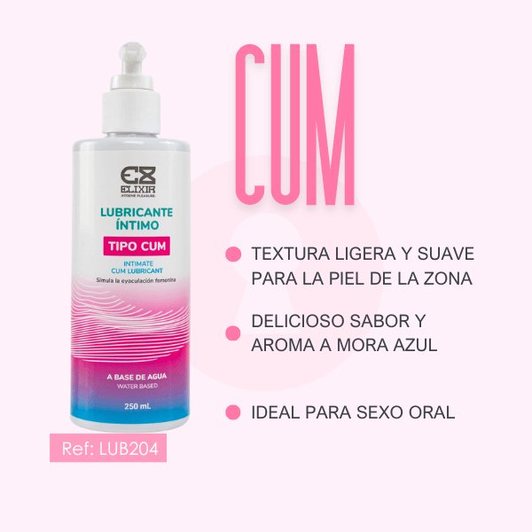 Lubricante Cum Elixir 250 ml - Secretos.com