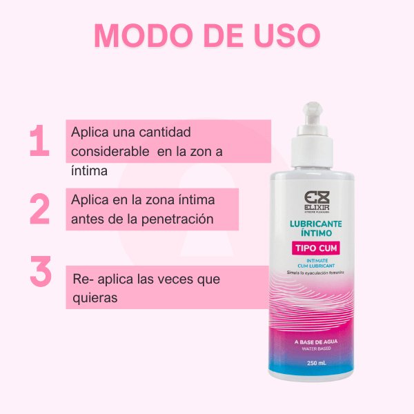 Lubricante Cum Elixir 250 ml - Secretos.com