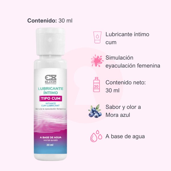 Lubricante Cum Elixir 30 ml - Secretos.com