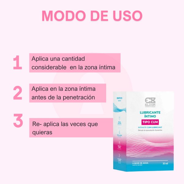 Lubricante Cum Elixir 30 ml - Secretos.com