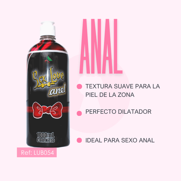Lubricante Desensibilizante Anal a Base de Agua 1lt - Secretos.com