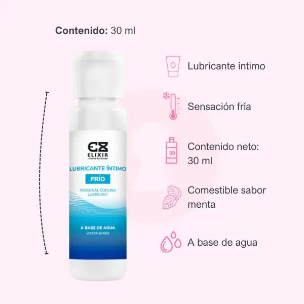 Lubricante Íntimo Frío Elixir 30 ML - Secretos.com