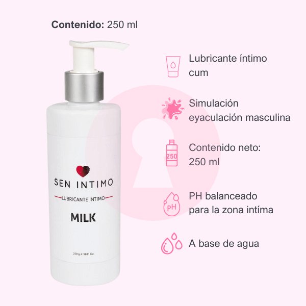 Lubricante Intimo Milk Masculino 250 ml - Secretos.com