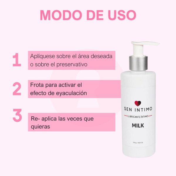 Lubricante Intimo Milk Masculino 250 ml - Secretos.com