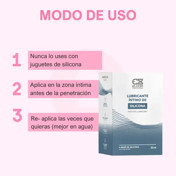 Lubricante Intimo de Silicona Anal o Vaginal 30 ml  Secretos.com