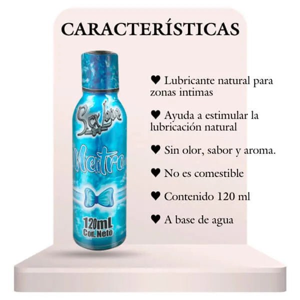 Lubricante Neutro A Base De Agua 120 ml - Secretos.com