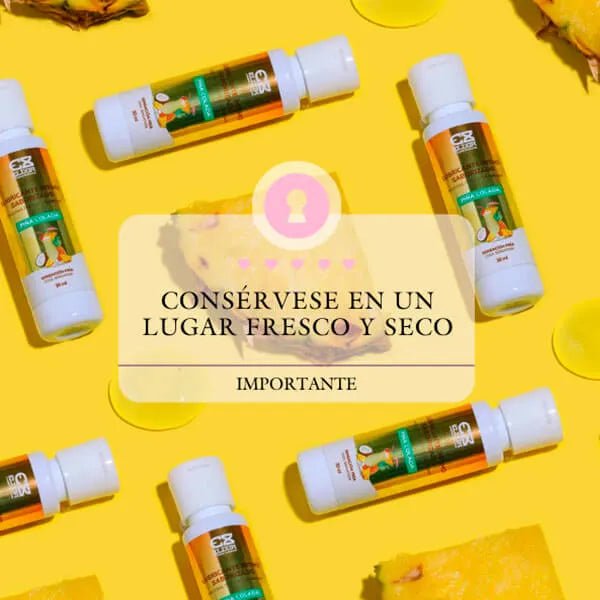 Lubricante frío sabor piña colada - Secretos.com