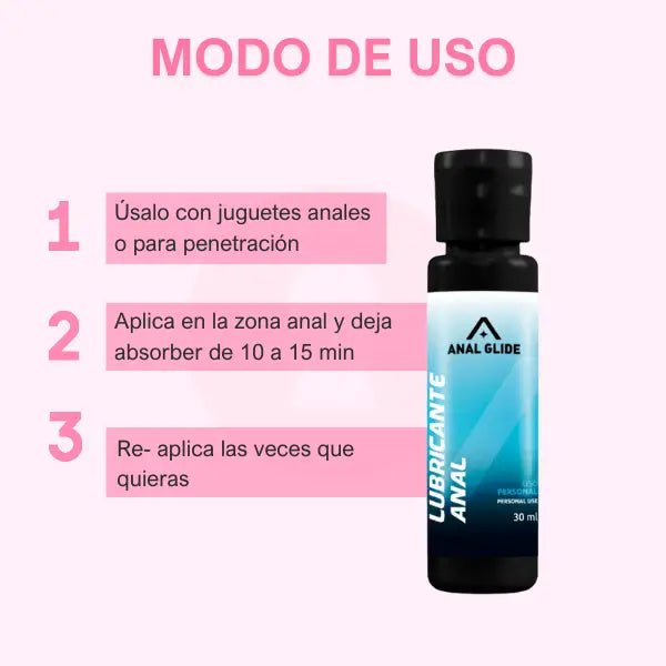 Lubricante íntimo Anal Glide 30 ML - Secretos.com