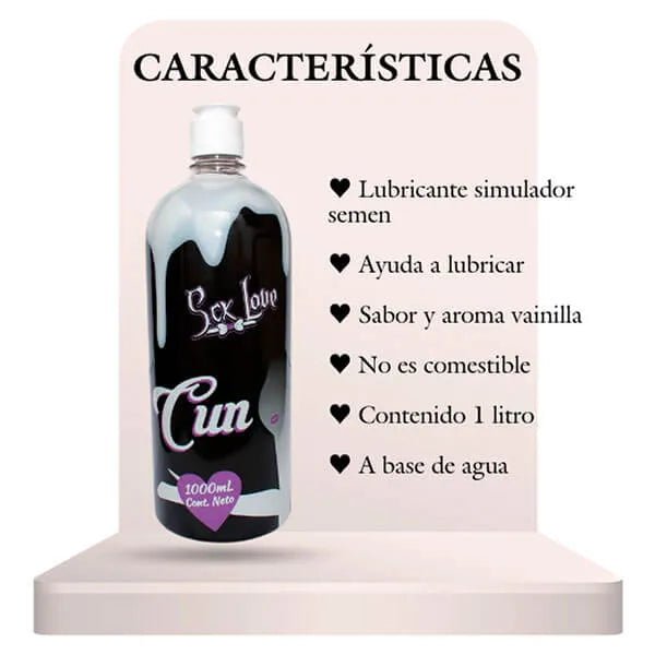 Lubricante simulador semen 1 lit - Secretos.com