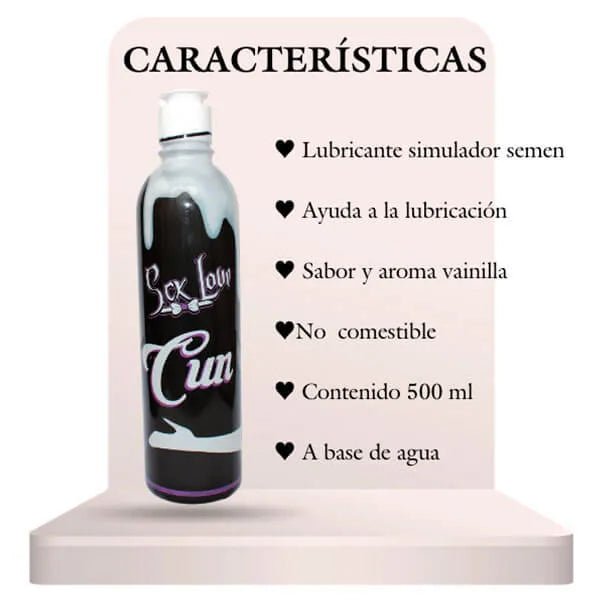 Lubricante simulador semen 500 ml - Secretos.com