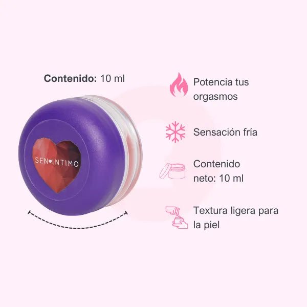 Multiorgasmico Mora en Crema 10 ml - Secretos.com
