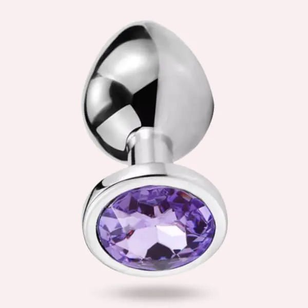 Plug Anal Con Joya Metlico Talla M 8 cm Secretos.com Plug Anal Con Joya Metlico Talla M 8 cm Secretos.com