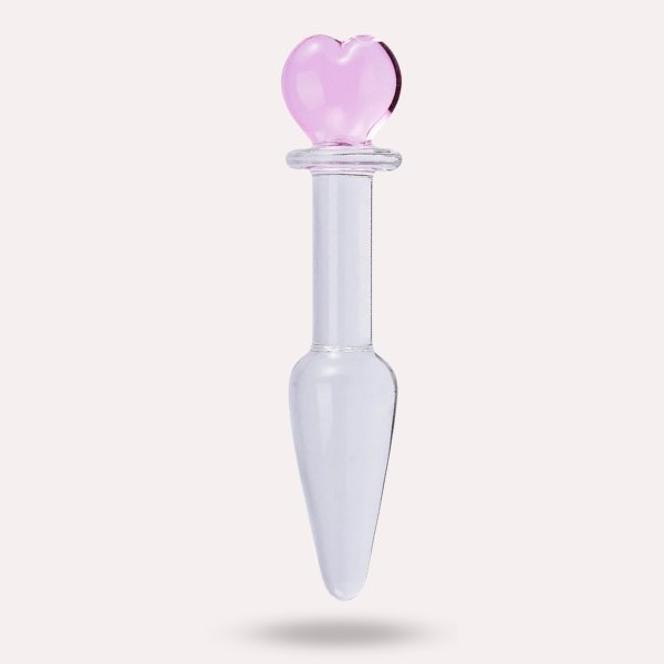 Plug Anal De Vidrio Punta Corazn Secretos.com Plug Anal De Vidrio Punta Corazn Secretos.com