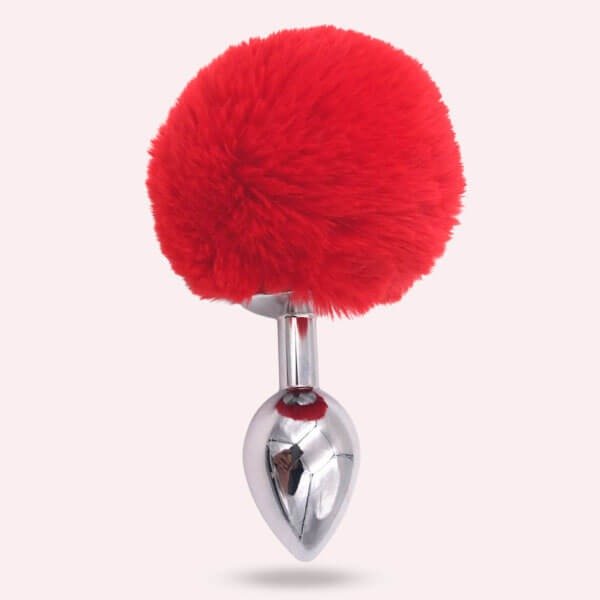 Plug Anal Metálico Cola de Conejo talla s - Secretos.com