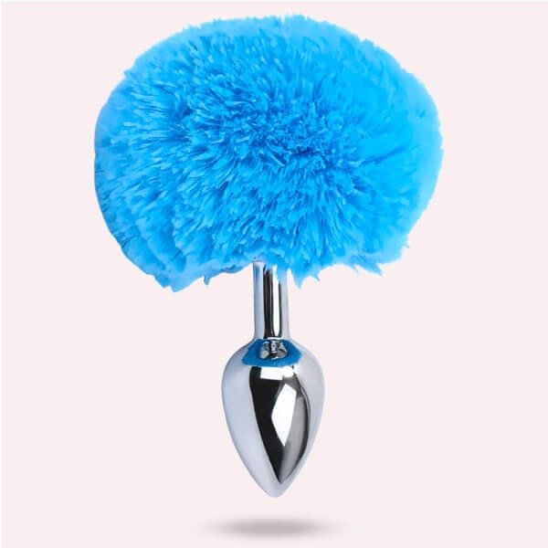 Plug Anal Metálico Cola de Conejo talla s - Secretos.com