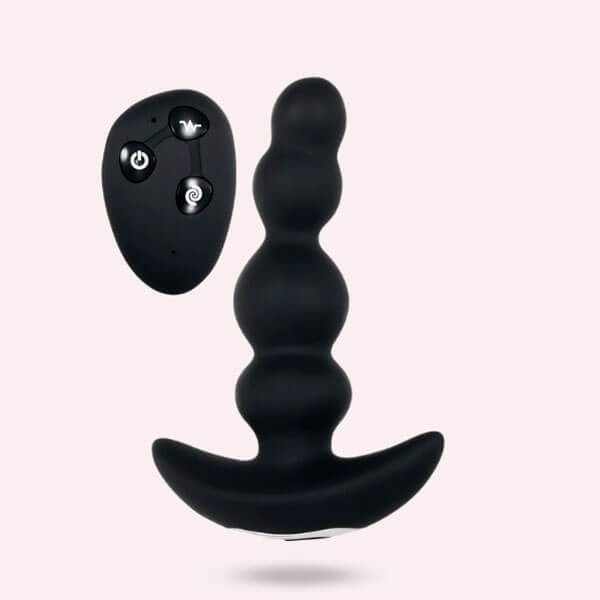 Plug Anal Vibrador Giratorio Con Control Remoto  Secretos.com