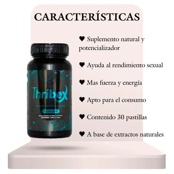 Potenciador Thribex 30 comprimidos - Secretos.com