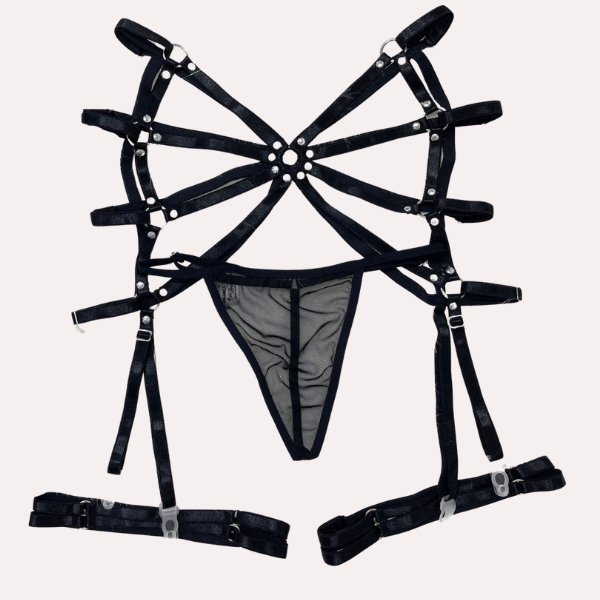 Set Darcy Tanga, Liguero y Brasier Talla L - Secretos.com