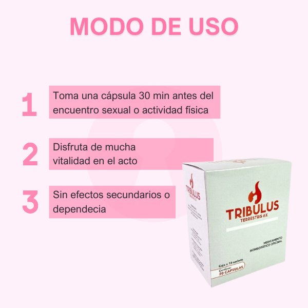 Sumplemento energético tribulus 2 cápsulas - Secretos.com