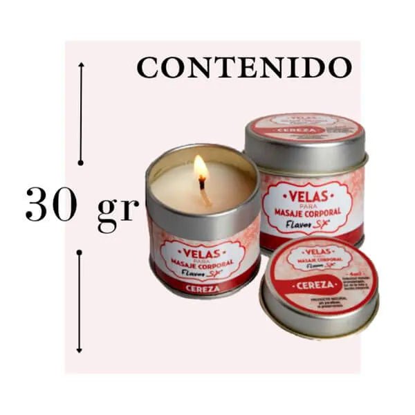 Vela Masaje Corporal UVA - Secretos.com