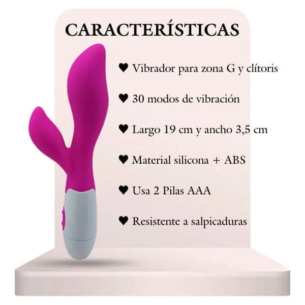 Vibrador Bright Doble Estimulación - Secretos.com