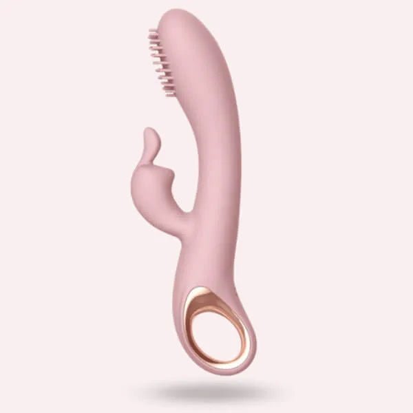 Vibrador Doble Estimulación Ángel Recargable 21 cm - Secretos.com