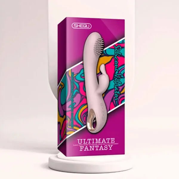 Vibrador Doble Estimulación Ángel Recargable 21 cm - Secretos.com
