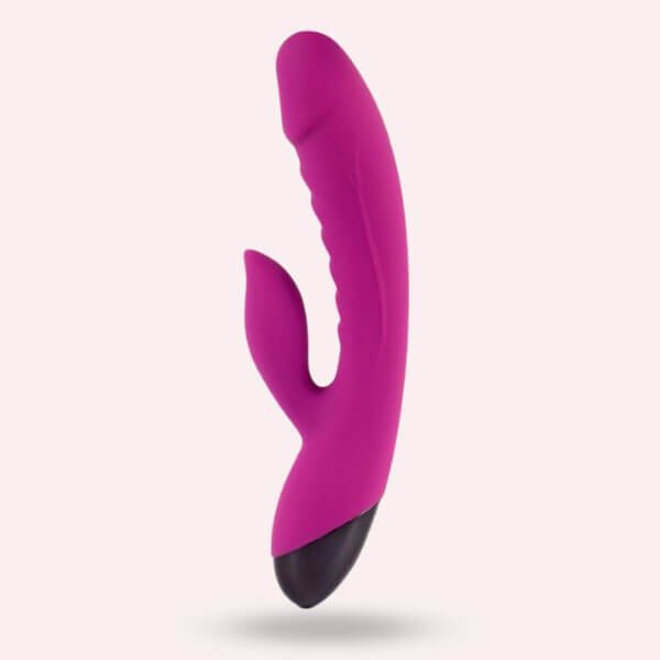 Vibrador Doble Estimulación Nina Recargable 20cm - Secretos.com