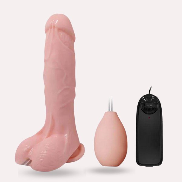 Vibrador Eyaculador Piel 19 cm - Secretos.com