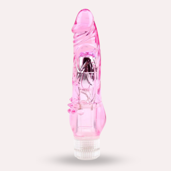 Vibrador Realista Jelly Rosado 17 cm - Secretos.com