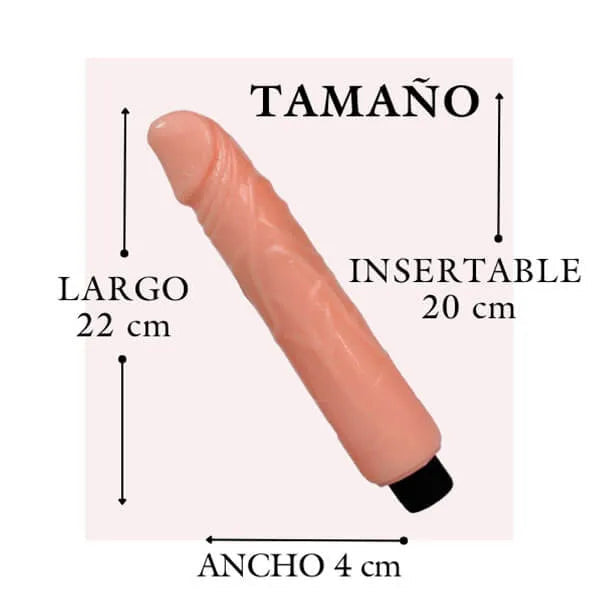 Vibrador Realista Multivelocidad Mark 22 cm - Secretos.com