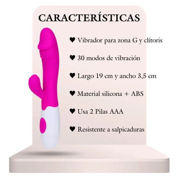 Vibrador Snappy Doble con movimiento - Secretos.com