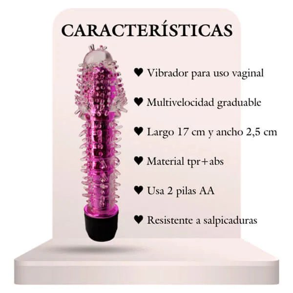 Vibrador con Textura Pilot 17 cm - Secretos.com