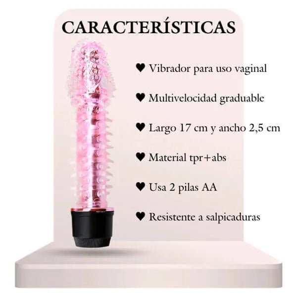 Vibrador con Textura Pilot 17 cm - Secretos.com