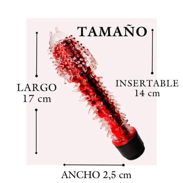 Vibrador con Textura Pilot 17 cm - Secretos.com