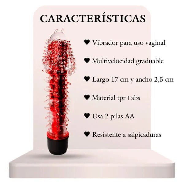 Vibrador con Textura Pilot 17 cm - Secretos.com