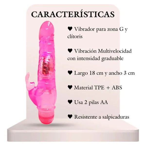 Vibrador cristal doble estimulación - Secretos.com