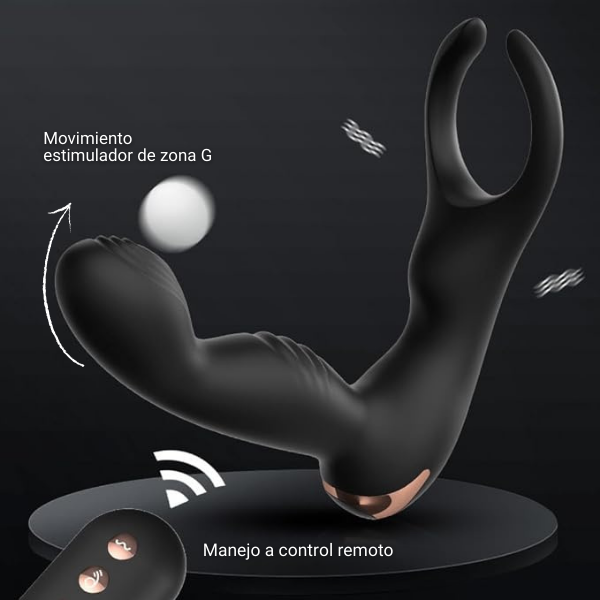 Vibrador prostático con control - Secretos.com