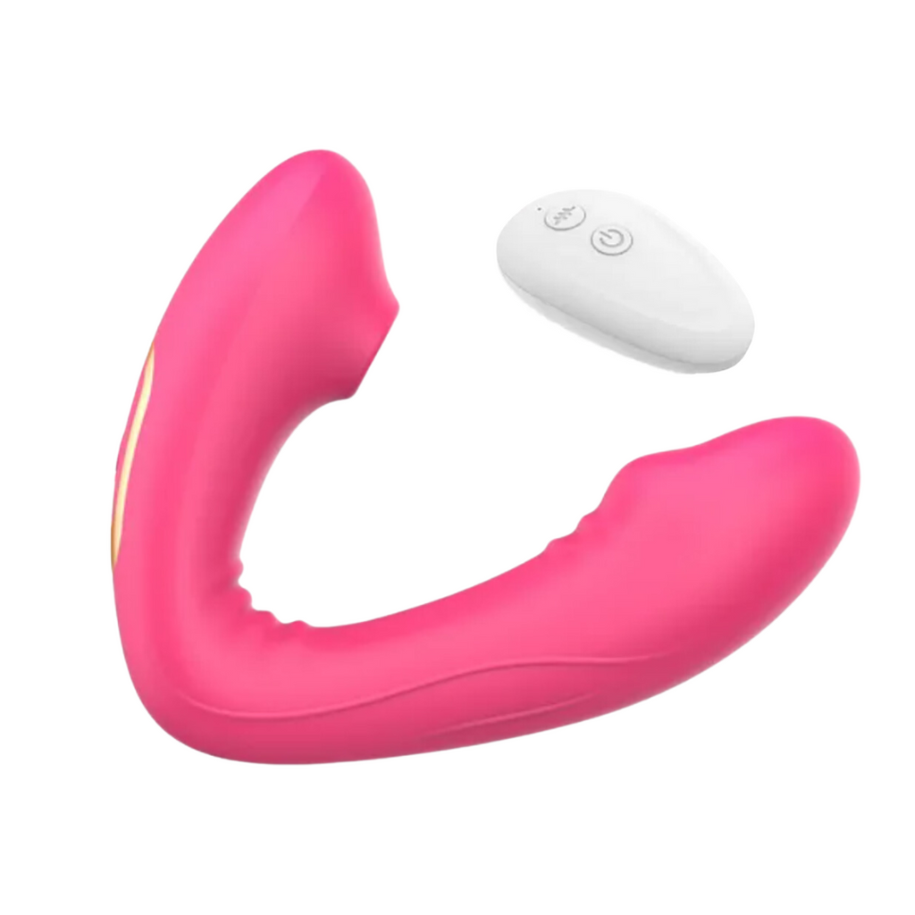 Vibrador succionador de clítoris con control remoto CAZZU - Secretos.com