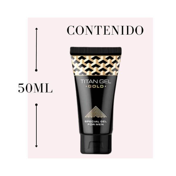 Agrandador Gel Titan Gold 50 ml - Secretos.com