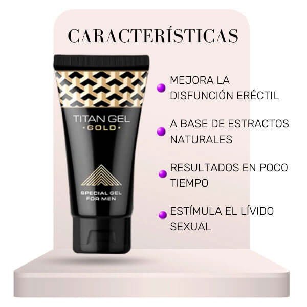 Agrandador Gel Titan Gold 50 ml - Secretos.com