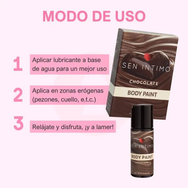 Crema comestible de chocolate 30 ml - Secretos.com