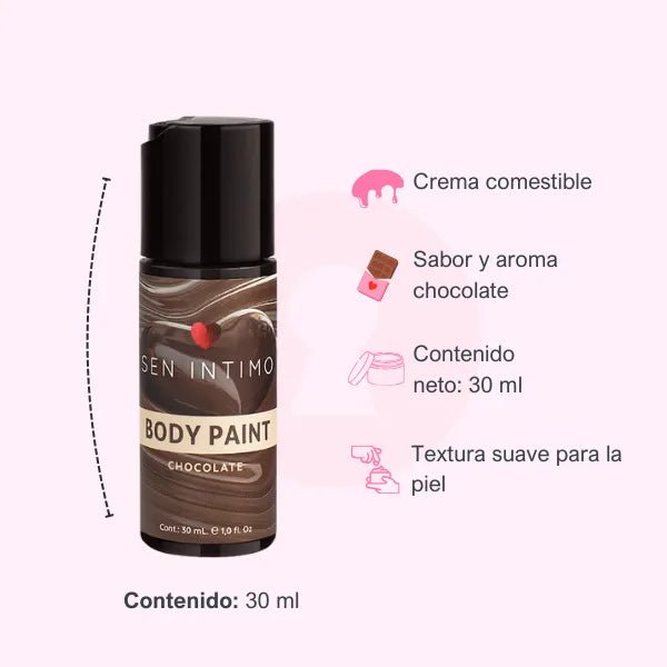 Crema comestible de chocolate 30 ml - Secretos.com