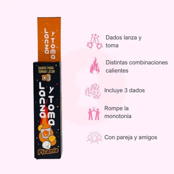 Dados Lanza y Toma Picante x3 - Secretos.com