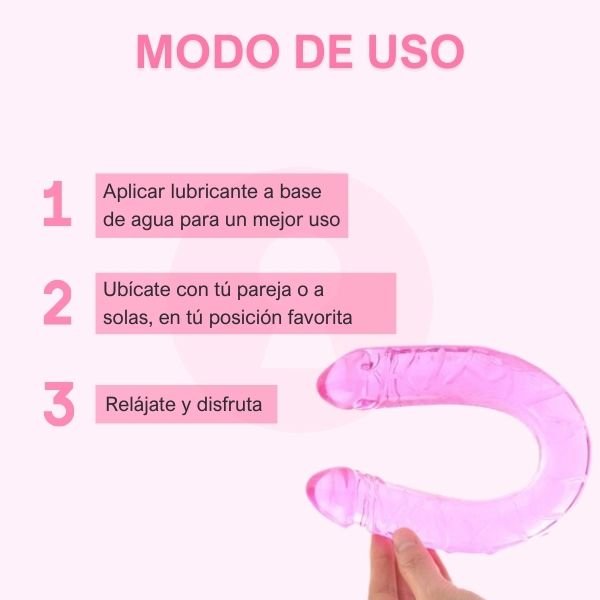 Dildo Consolador Doble Penetración 32 cm - Secretos.com