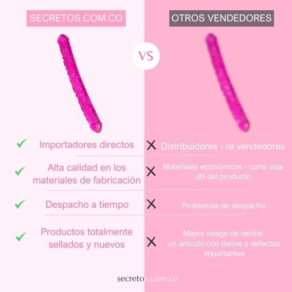 Dildo Consolador Doble Penetración 32 cm - Secretos.com